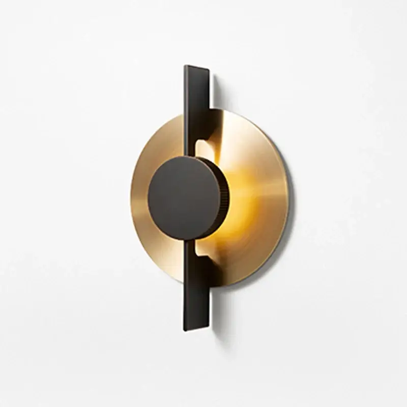 Certifié Nordic minimalist luxury gold iron led wall light