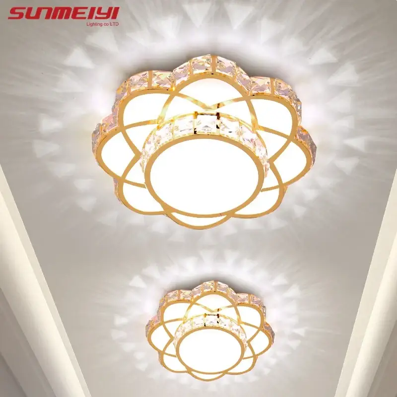 Must-Have Modern crystal ceiling light with floral design for all spaces