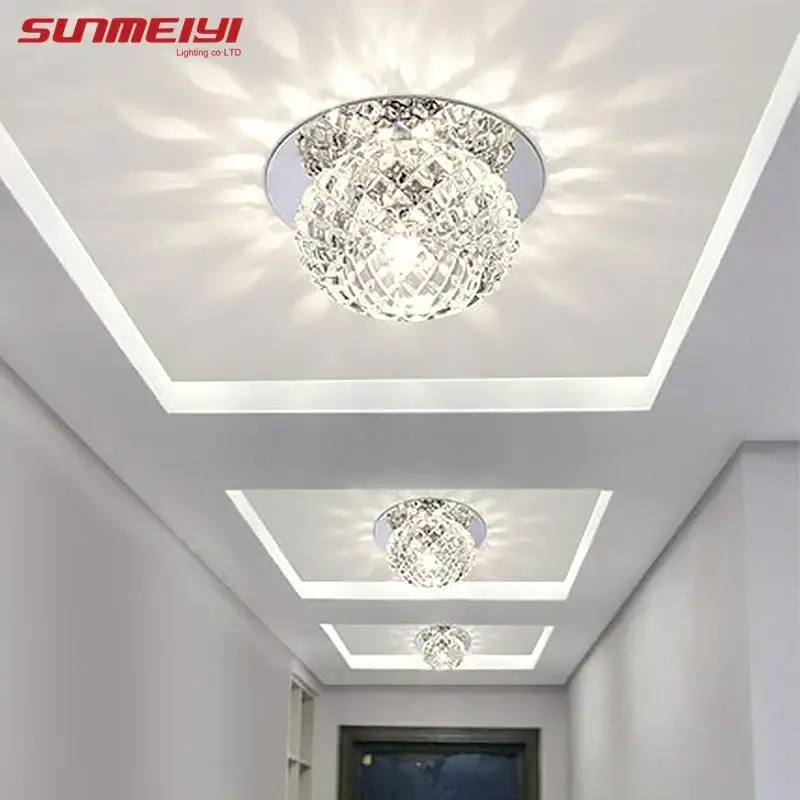 Modern crystal led ceiling light for stylish interiors Nouvel Arrivage