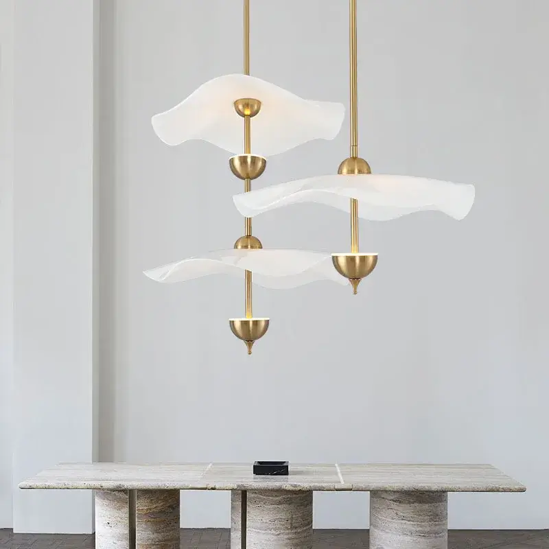 Commande En Gros Nordic creative lotus-shaped chandelier for interior decor