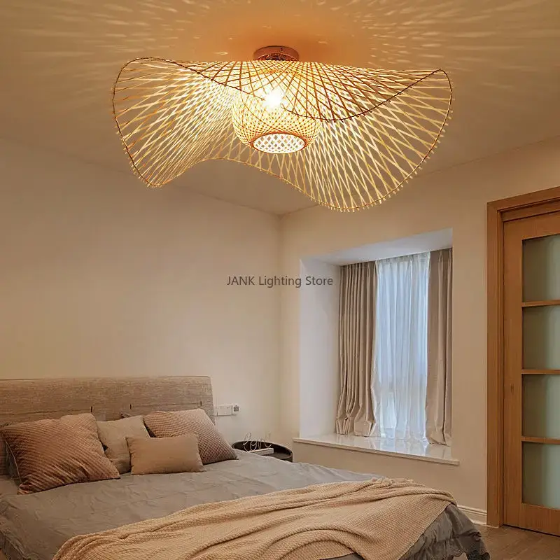 Japanese style bamboo pendant light for creative decor Remise