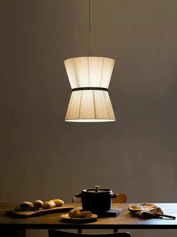 Wabi sabi fabric chandelier for modern interior decor Jusqu'à Épuisement Des Stocks