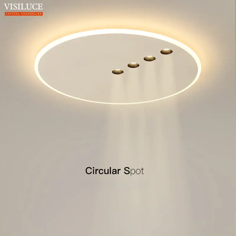 Minimalist round led dimmable ceiling light for indoor use Meilleur Choix