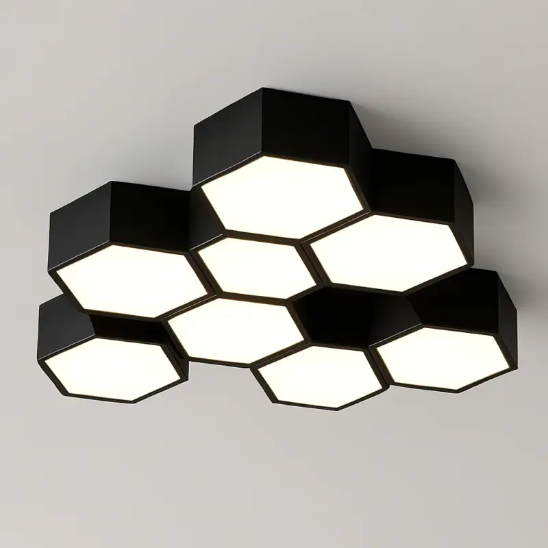 Haute Qualité Modern geometric alloy ceiling light for interior decoration