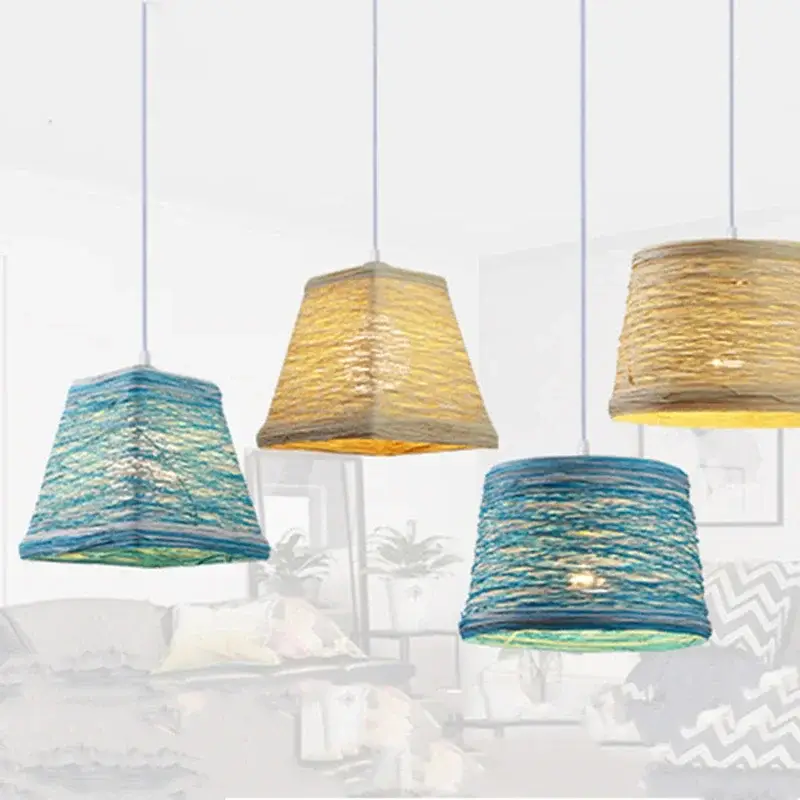 Prix Bas Modern rattan pendant light for indoor and outdoor decor