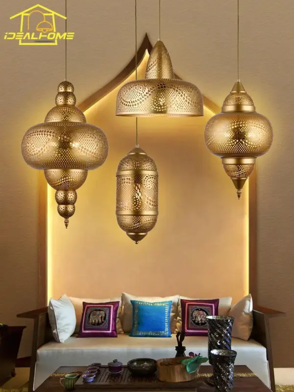 Super Prix Saudi design gold pendant light for restaurant, café and shop