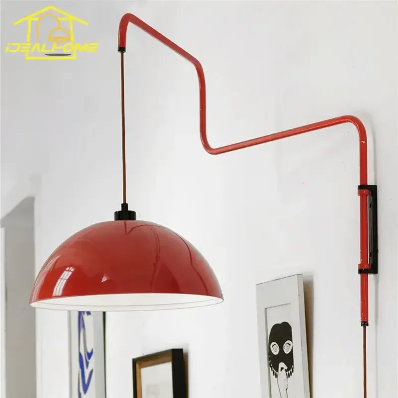 Modern industrial swing arm wall lamp with foldable shade Satisfait Ou Remboursé
