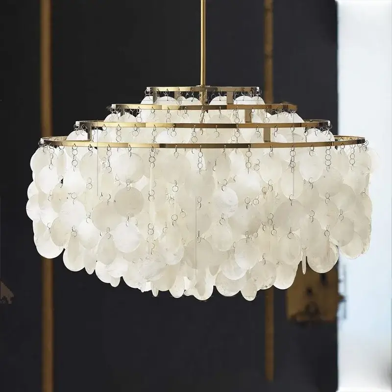 Haute Qualité Retro shell chandelier for modern interior decor