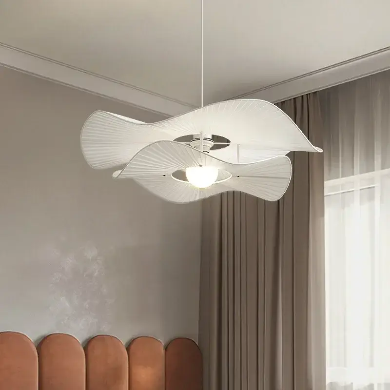 Haute Qualité Modern pleated fabric chandelier for elegant interior decor