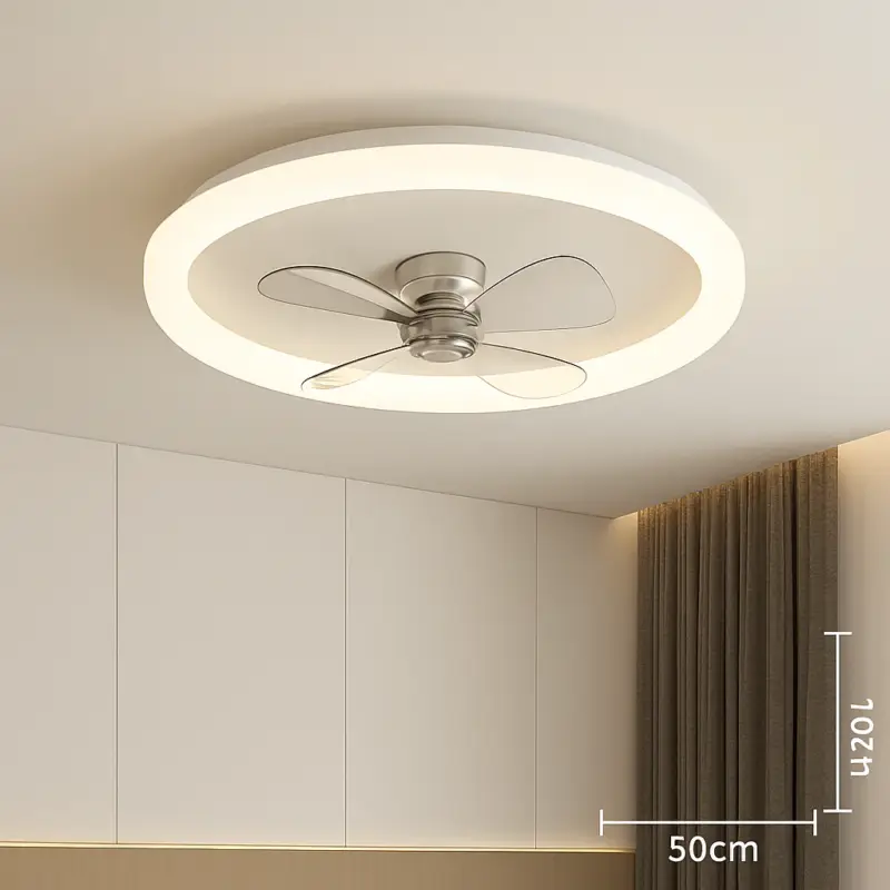 Retour Gratuit Modern led ceiling light with remote control fan and adjustable bri...