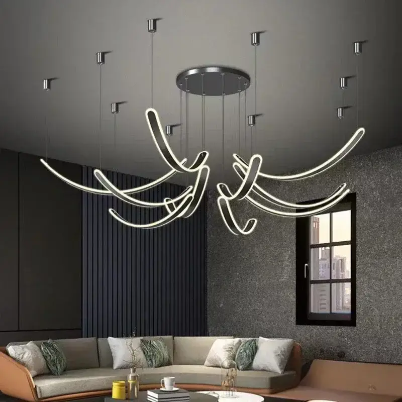 Modern led chandelier for elegant interior decoration Offre Spéciale