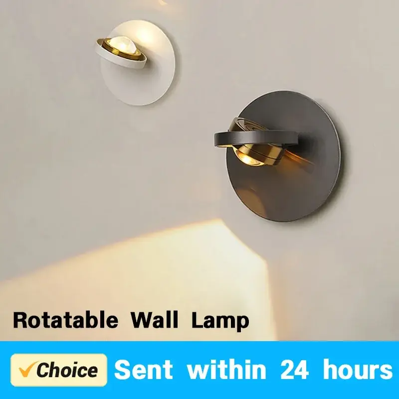 Modern rotatable led wall light for indoor decoration Prix Promo
