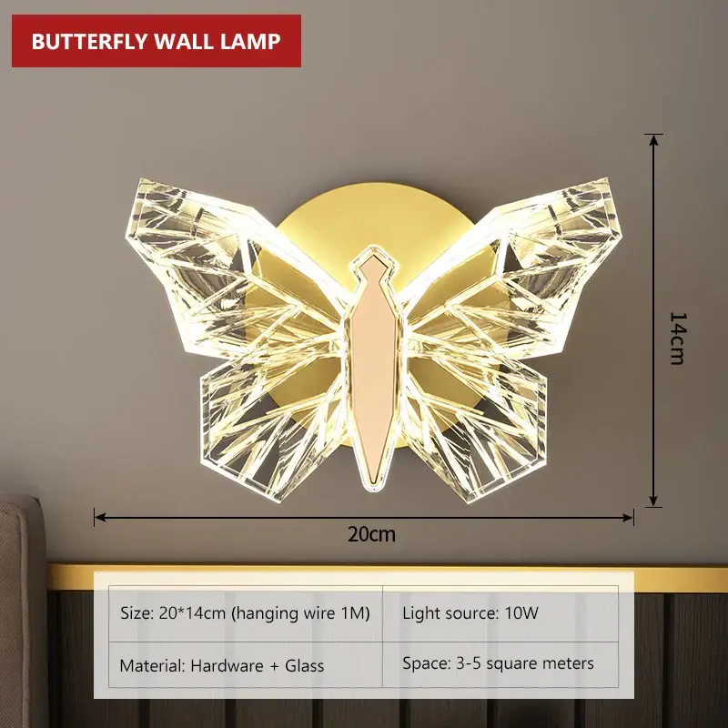 Achetez Aujourd'hui Led butterfly wall light modern indoor decorative lamp