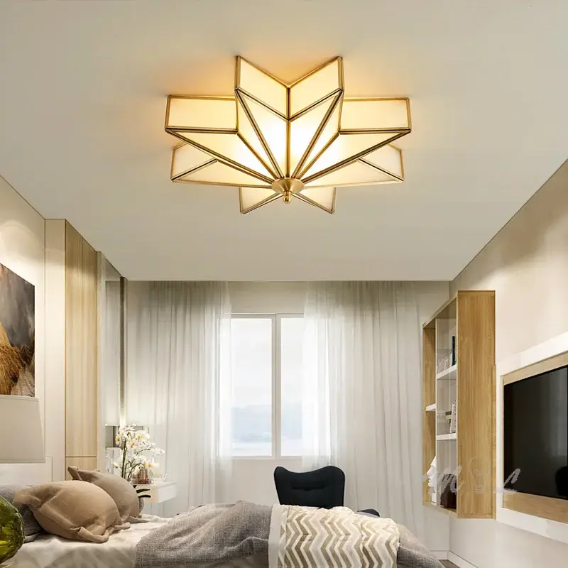 Produit De Marque Luxurious nordic copper ceiling light for interiors
