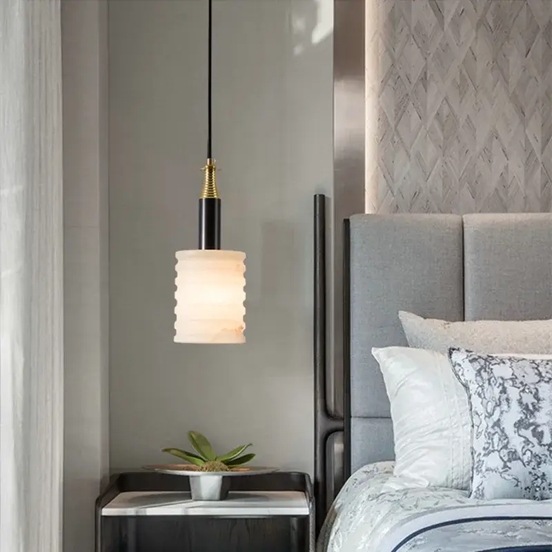 Quantité Limitée Chinese marble chandelier minimalist modern style for restaurant an...