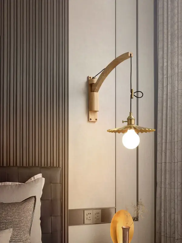 Expédition Rapide Copper wall light for reading and interior decoration