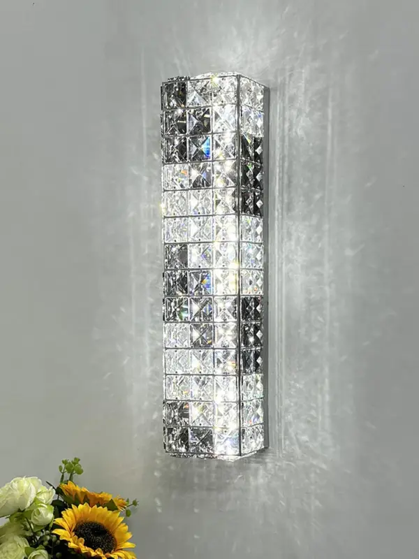 Creative stainless steel and crystal wall light Prix Cassé