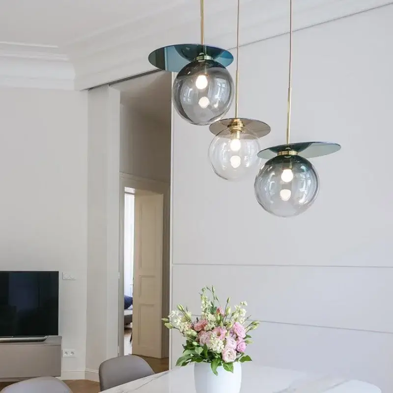 Quantité Limitée Nordic creative glass bubble chandelier original design for restaur...