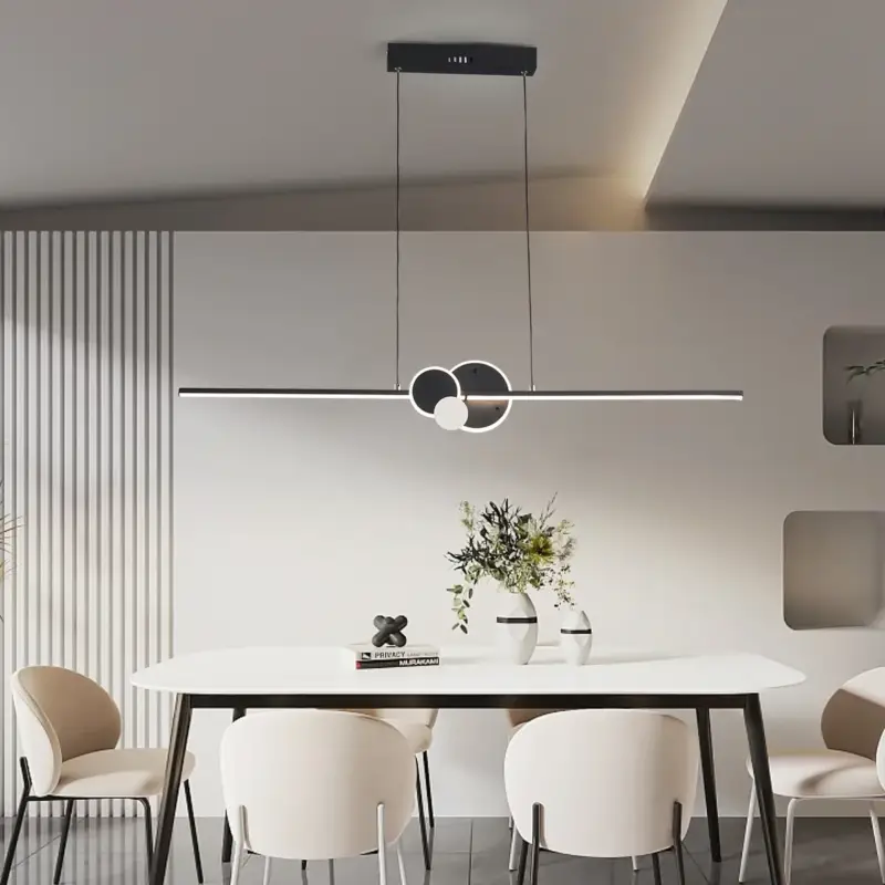 Expédié Aujourd'hui Modern hanging led chandelier tables, restaurants, kitchens, minimu...