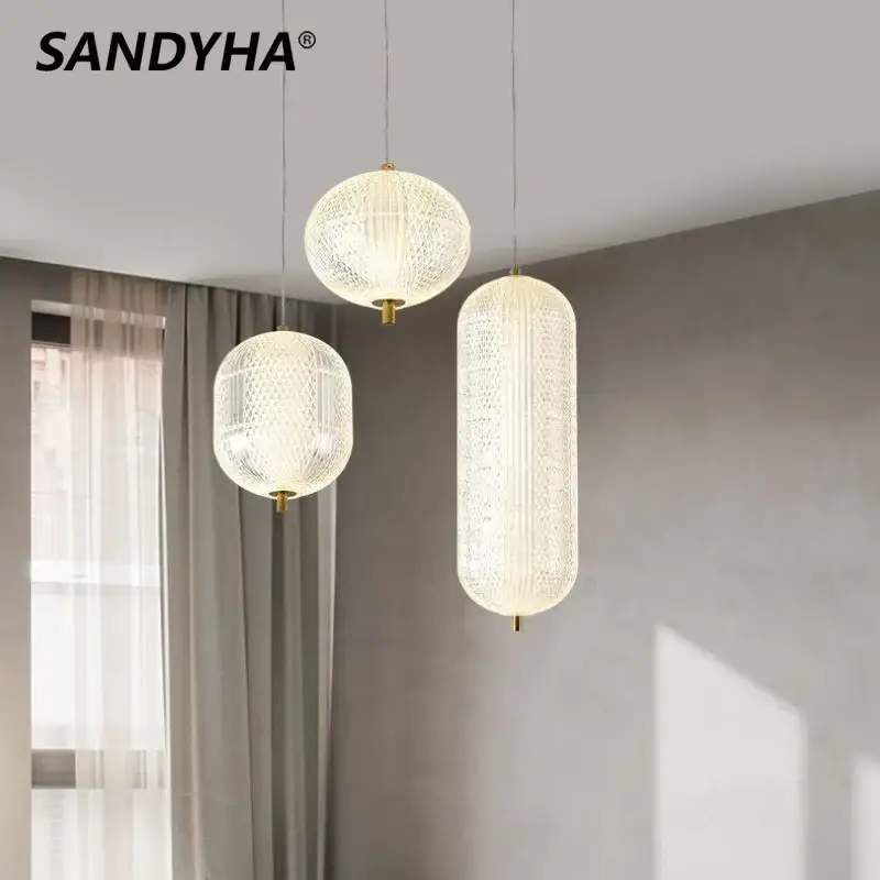 Modern minimalist led chandelier decorative pendant light Haute Qualité