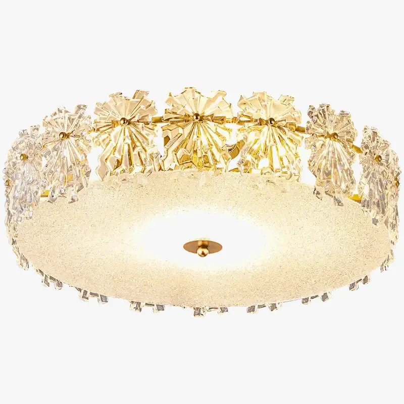 Nouvel Arrivage Minimalist crystal glass led ceiling light for elegant interiors