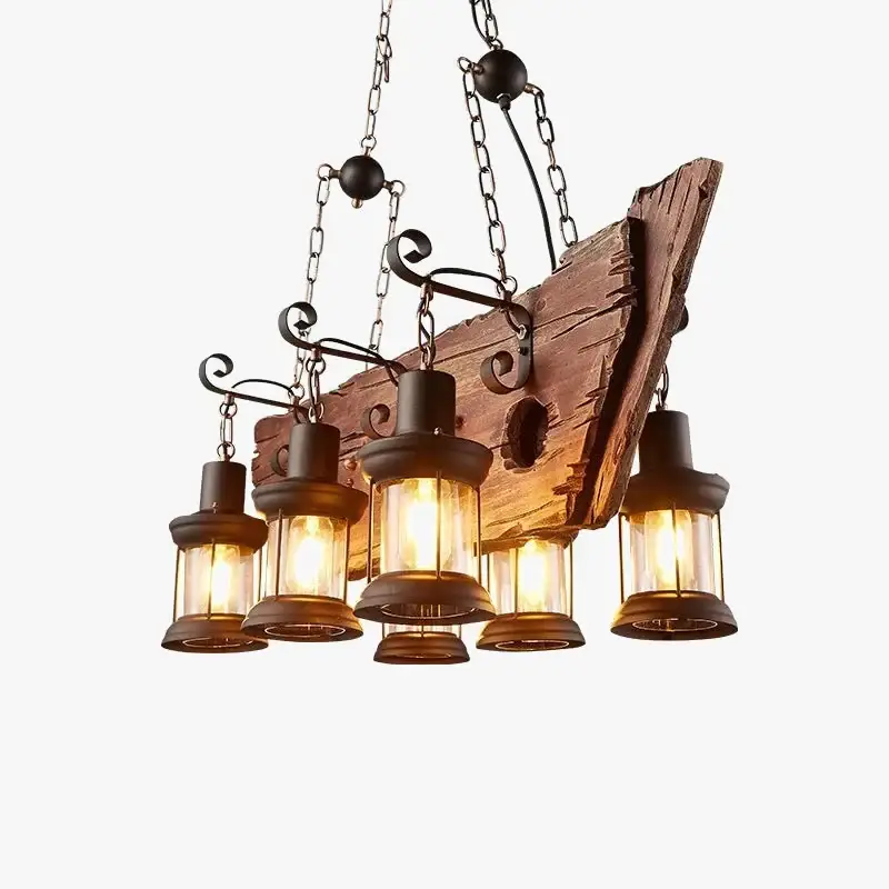 Prix Promo Vintage loft style industrial decorative chandelier