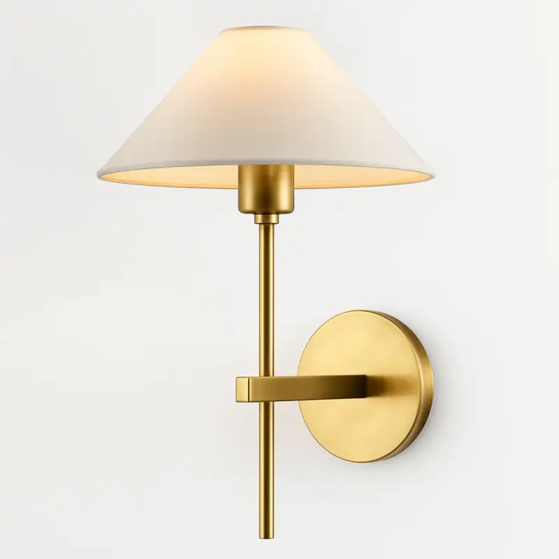 Modern american style fabric wall light for indoor lighting Retour Gratuit