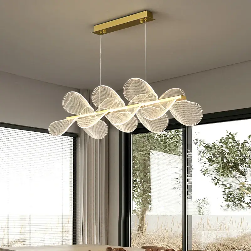 Seulement Aujourd'hui Modern dimmable led pendant light with gold ring
