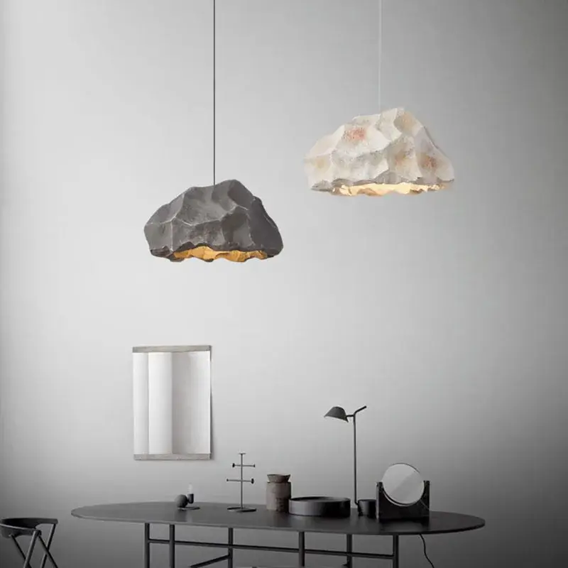 Stone-shaped pendant light for indoor decoration Usine Directe