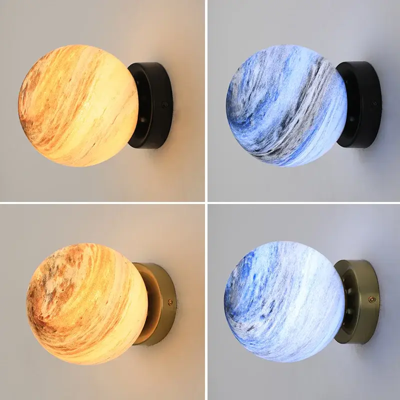 Promotion Saisonnière Modern minimalist planet ball ceiling light for european interiors