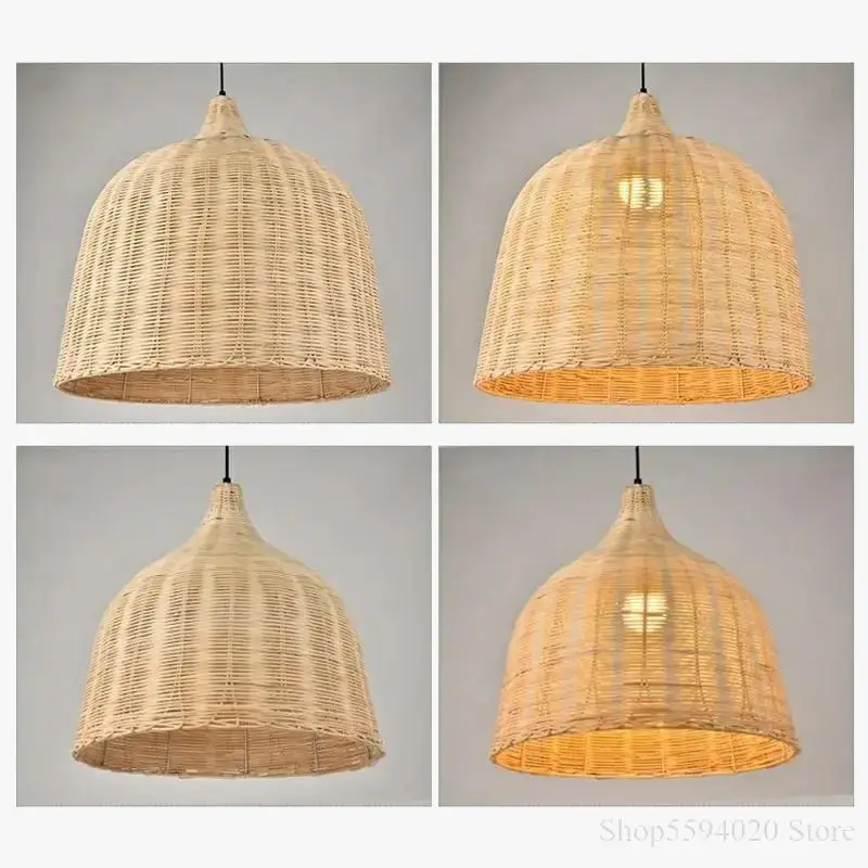 Offre Exclusive Rattan and bamboo pendant light for interior decor with asian rusti…
