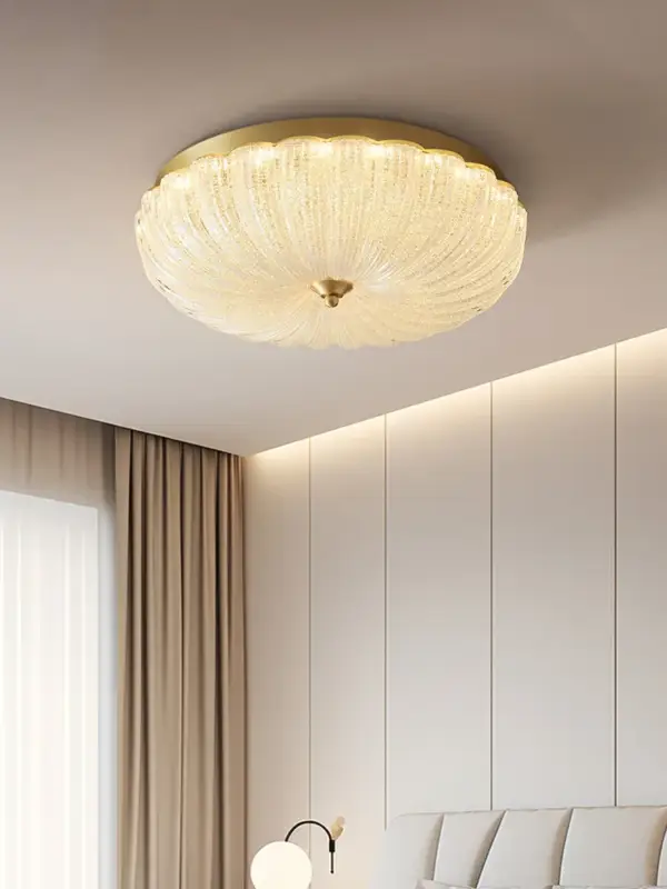 Produit De Marque Warm and romantic children's room bedroom ceiling lamp, cream a…