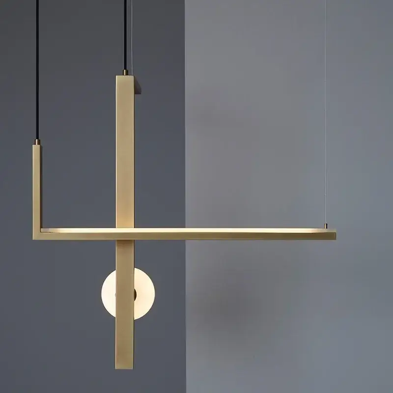Nordic minimalist geometric chandelier glass magic beans chandelier… Meilleur Prix