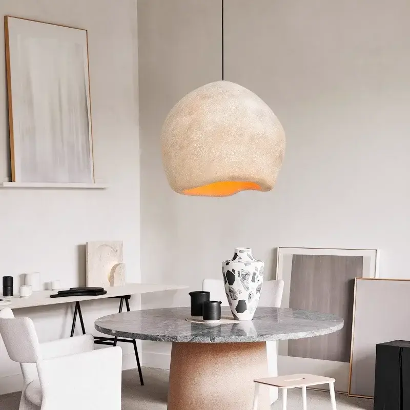 Top Vente Nordic wabi sabi e27 led chandelier dining room led pendant lights …