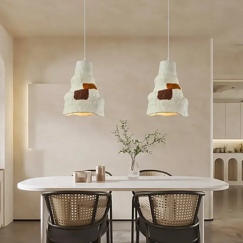Satisfait Ou Remboursé Nordic wabi sabi e27 restaurant pendant chandeliers luster living r…
