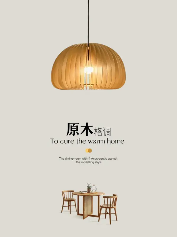 Nordic wabi-sabi vintage wood chandelier for modern decor Achetez Aujourd&rsquo;hui