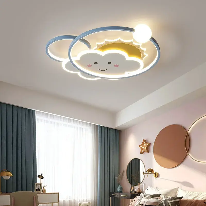 Prix Promo Modern cloud ceiling light for children's room, romantic and cosy