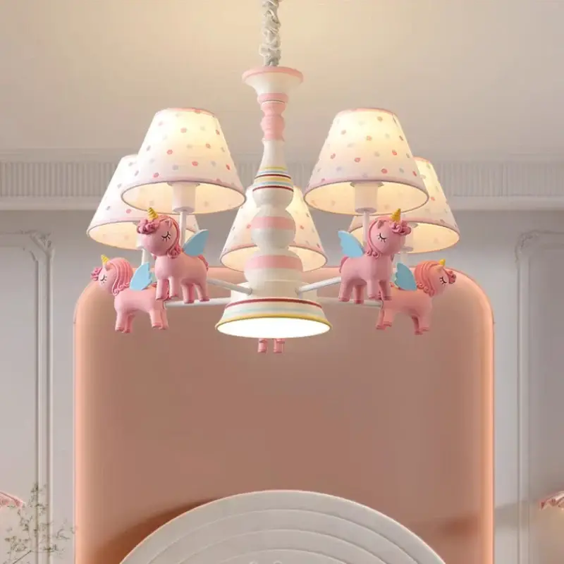 Prix Bas Modern romantic carousel chandelier for children's bedroom