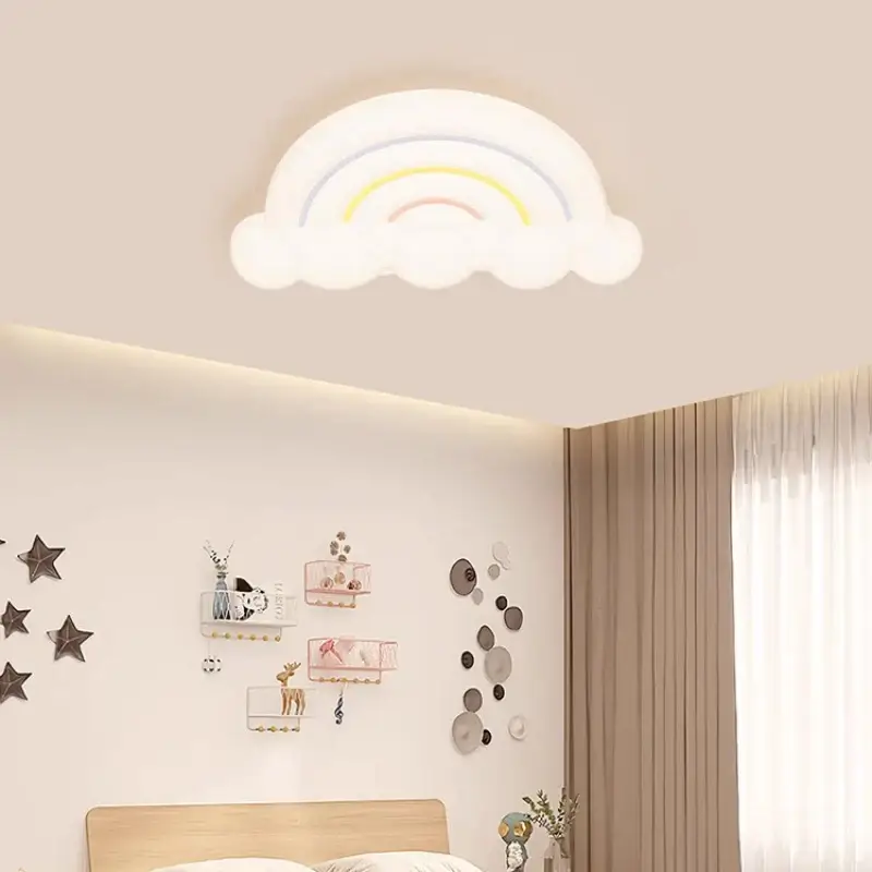 Rainbow cloud ceiling light for children's room modern decor Satisfait Ou Remboursé