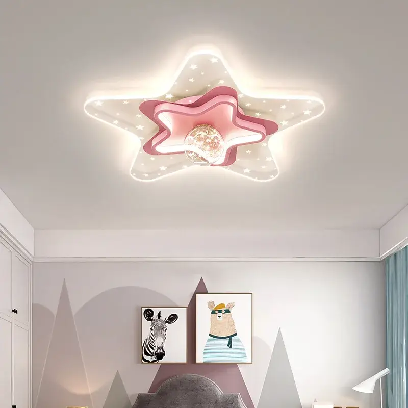 Produit De Marque Nordic starry sky ceiling light for children’s room, romantic and cosy