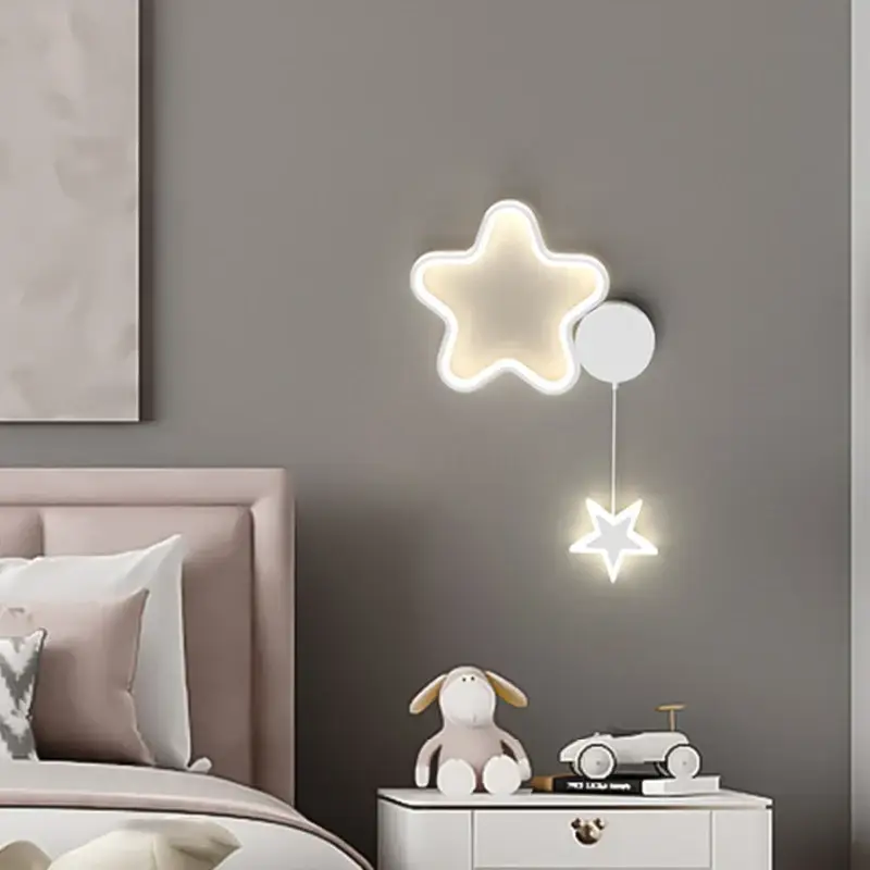 Creative stars moon and clouds wall light for children Remise