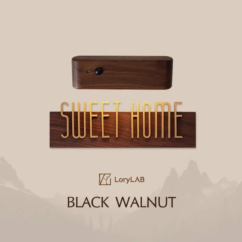 Nouvel Arrivage Diy customizable english alphabet walnut wood retro, decorative pla…