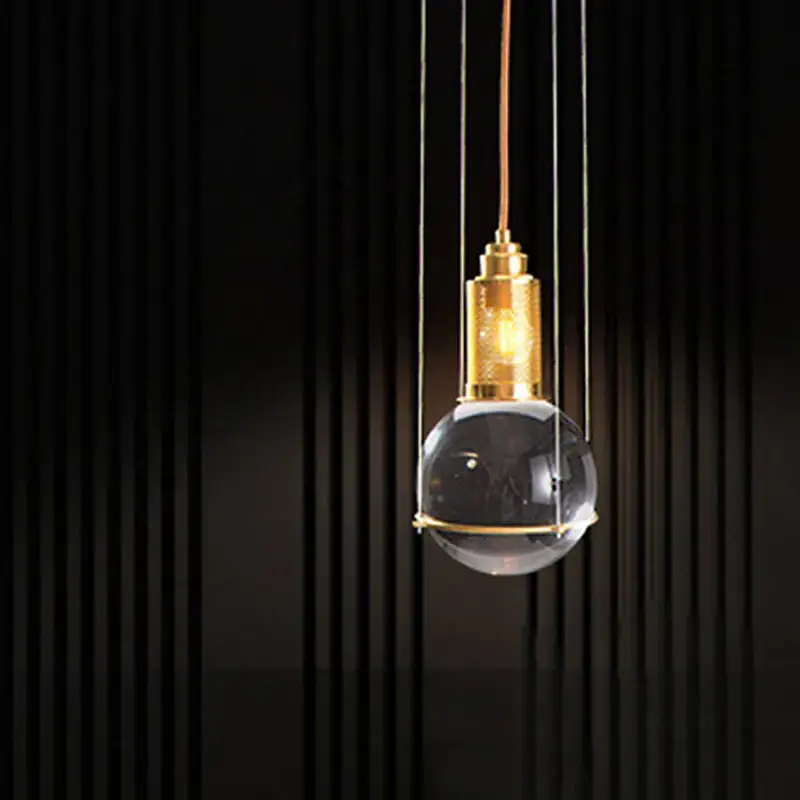 Solde Modern nordic style crystal ball pendant light for interior decoration
