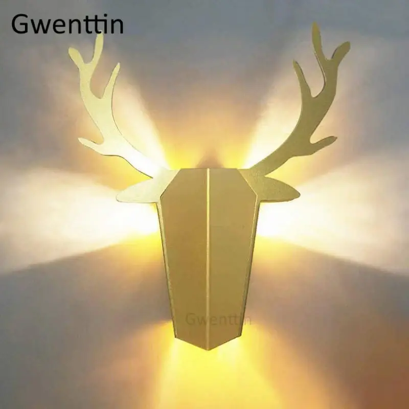 Réduction Modern antler wall light for interior decor
