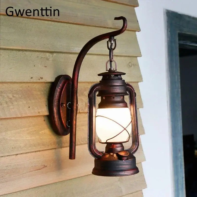 Remise Vintage kerosene-style outdoor country wall light