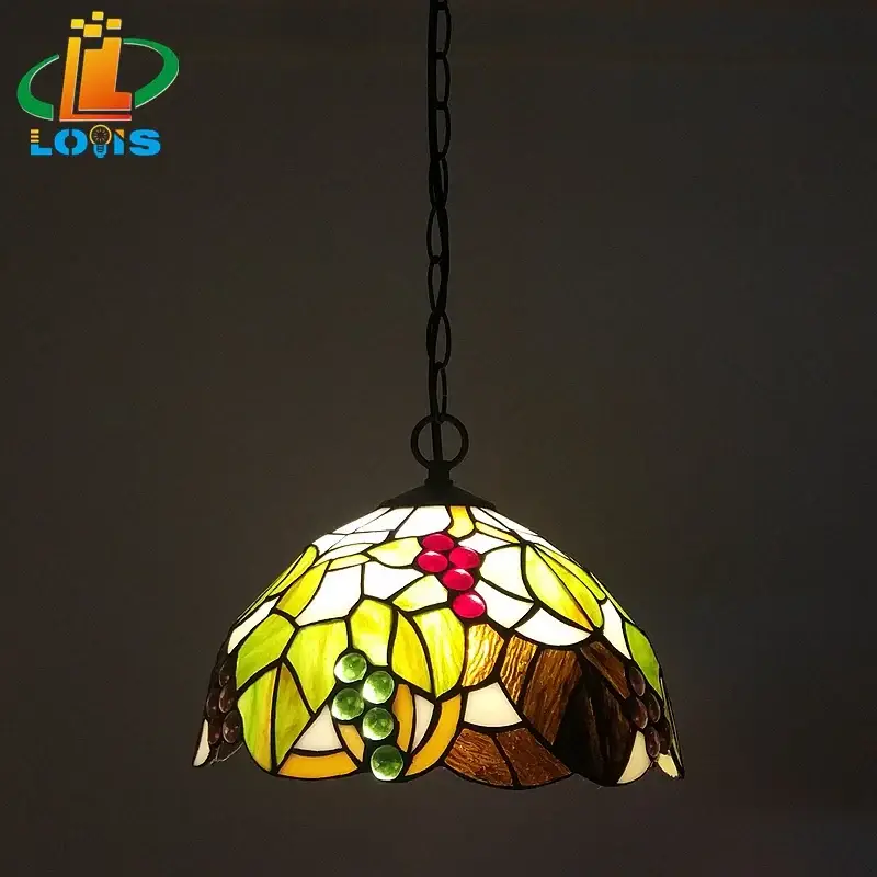 Romantic maple leaf chandelier for garden and restaurant Produit De Marque