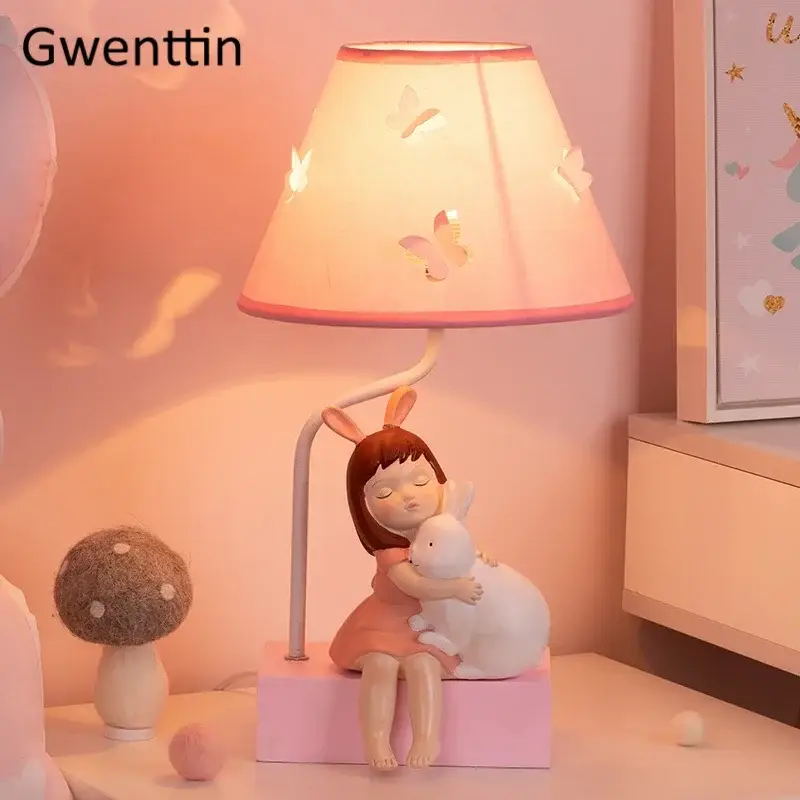 Offre Du Jour Butterfly rabbit table lamp modern decoration for bedroom