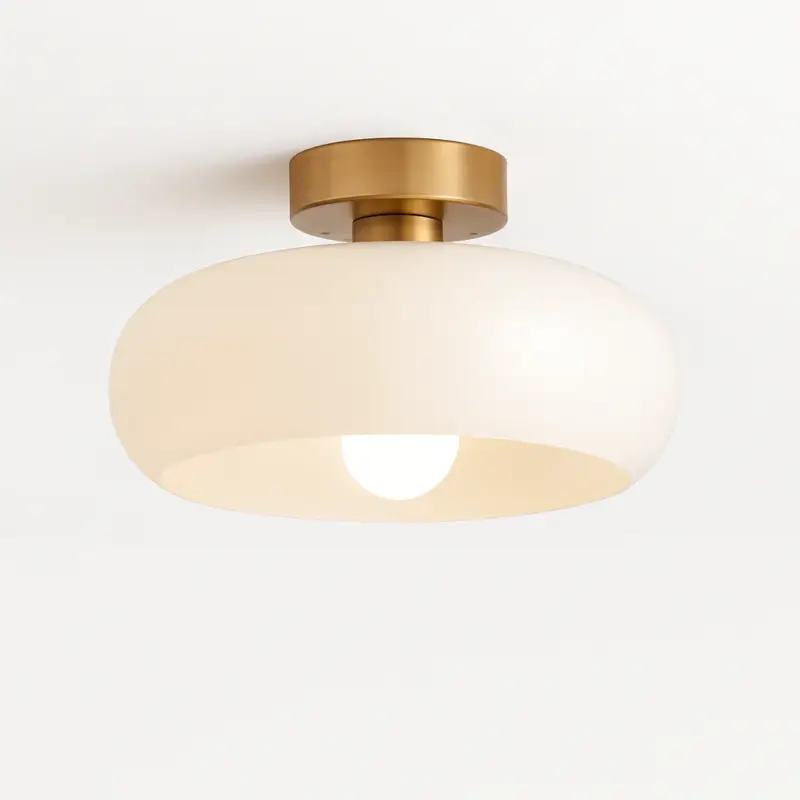 Populaire Modern iron and glass ceiling light for elegant interiors