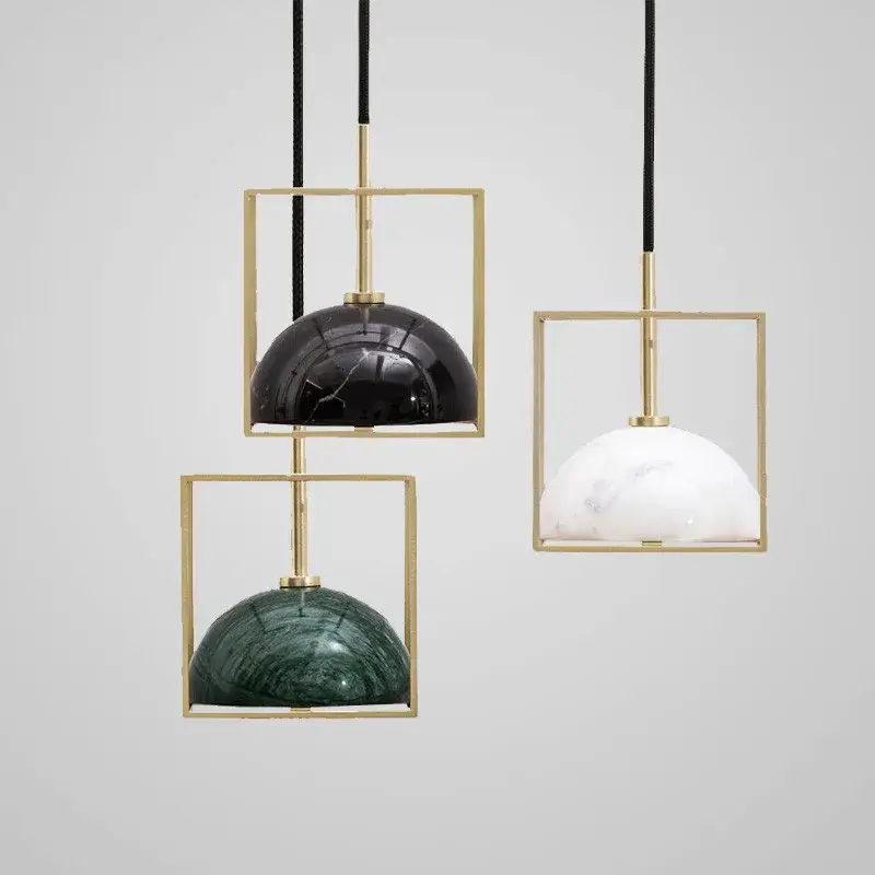 Vente Directe Modern natural stone chandelier for minimalist decor