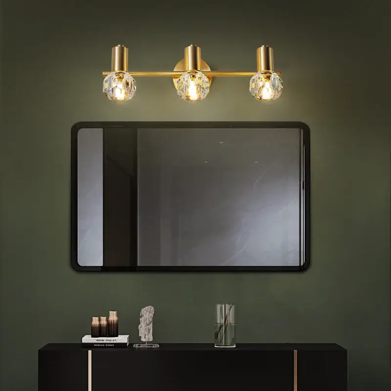 Nouveauté Modern crystal led vanity wall light for bathroom